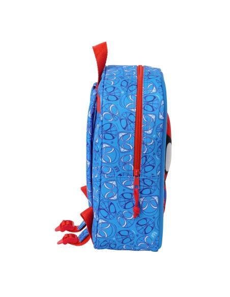 Sac à dos enfant Spider-Man Rouge Blue marine 22 x 27 x 10 cm 3D