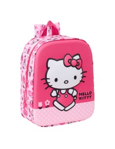 Sac à dos enfant Hello Kitty Rose 22 x 27 x 10 cm 3D