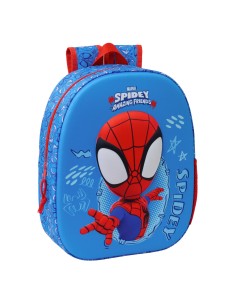 Sac à dos enfant Spider-Man Rouge Blue marine 27 x 33 x 10 cm 3D