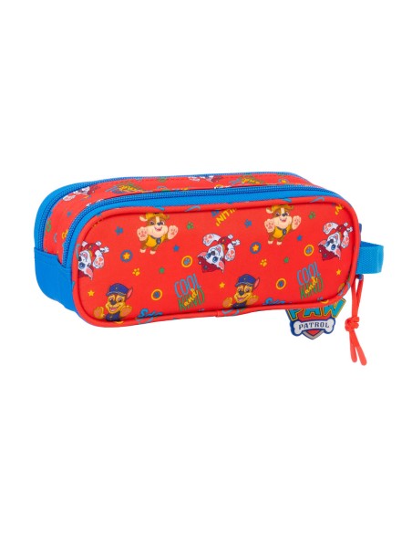 Trousse Fourre-Tout Double The Paw Patrol Cool Bleu Rouge 21 x 8 x 6 cm