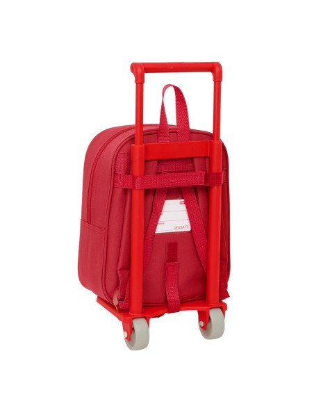 Cartable à roulettes Sevilla Fútbol Club Rouge 22 x 27 x 10 cm