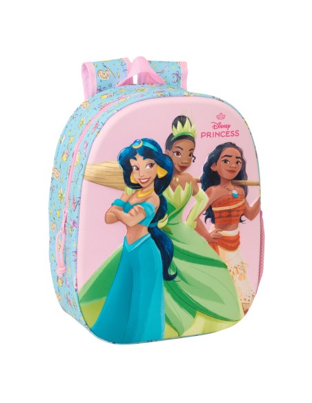 Sac à dos enfant Frozen Rose Bleu ciel 27 x 33 x 10 cm 3D