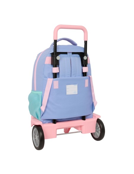 Cartable à roulettes Munich Mellow Bleu Rose Bleu ciel 33 x 45 x 22 cm