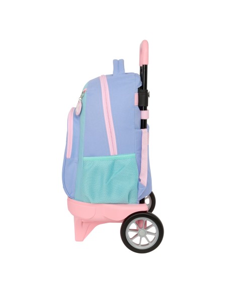 Cartable à roulettes Munich Mellow Bleu Rose Bleu ciel 33 x 45 x 22 cm