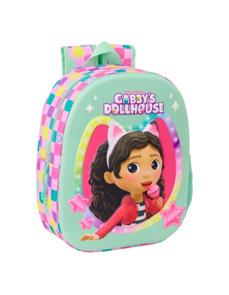 Sac à dos enfant Gabby's Dollhouse Multicouleur 27 x 33 x 10 cm 3D
