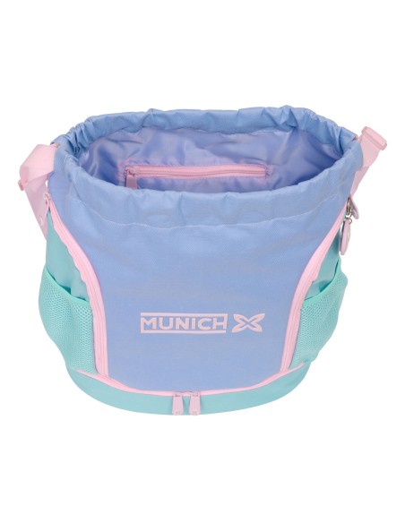 Sac à dos serré par des ficelles Munich Mellow Bleu Rose Celeste 35 x 40 x 1 cm