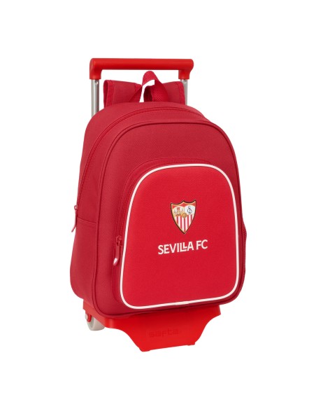 Cartable à roulettes Sevilla Fútbol Club Rouge 28 x 34 x 10 cm