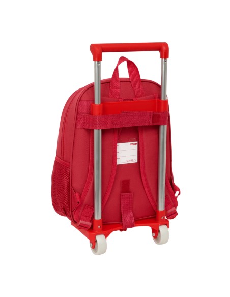 Cartable à roulettes Sevilla Fútbol Club Rouge 28 x 34 x 10 cm