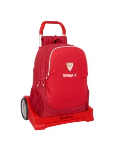 Cartable à roulettes Sevilla Fútbol Club Rouge 32 x 43 x 14 cm