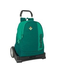 Cartable à roulettes Real Betis Balompié Vert 32 x 43 x 14 cm