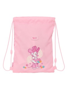 Sac à dos serré par des ficelles Minnie Mouse Baby Rose 26 x 34 x 1 cm