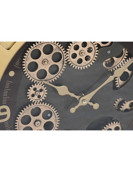 Horloge Murale Home ESPRIT Doré Fer