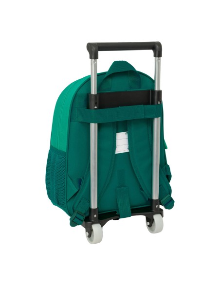 Cartable à roulettes Real Betis Balompié Vert 28 x 34 x 10 cm