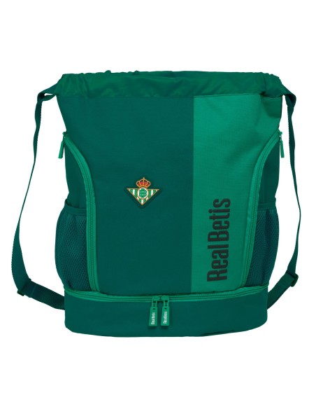 Sac à dos serré par des ficelles Real Betis Balompié Vert 35 x 40 x 1 cm