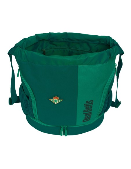 Sac à dos serré par des ficelles Real Betis Balompié Vert 35 x 40 x 1 cm