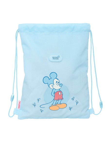 Sac à dos serré par des ficelles Mickey Mouse Clubhouse Baby Bleu 26 x 34 x 1 cm