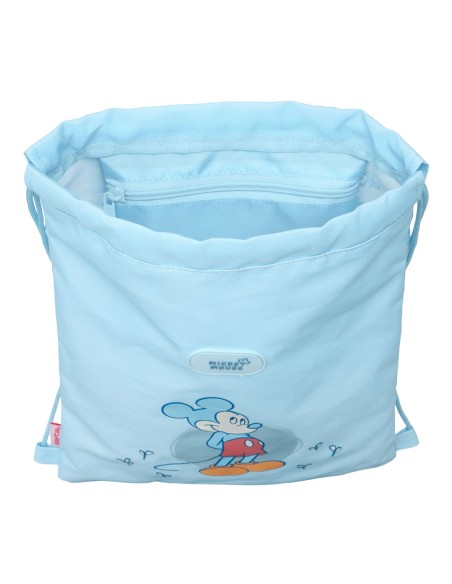 Sac à dos serré par des ficelles Mickey Mouse Clubhouse Baby Bleu 26 x 34 x 1 cm