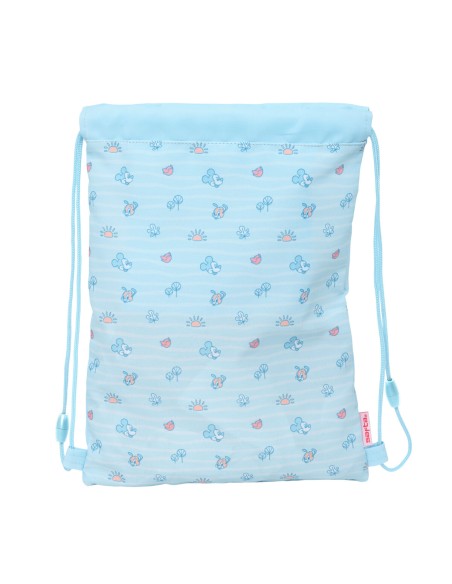 Sac à dos serré par des ficelles Mickey Mouse Clubhouse Baby Bleu 26 x 34 x 1 cm