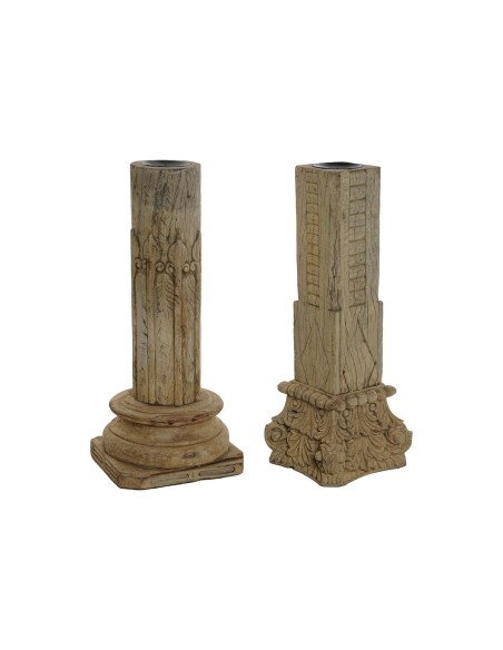 Figurine Décorative Home ESPRIT Marron Colonne 30 x 30 x 75 cm