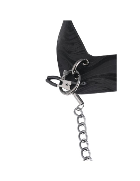 Colliers de serrage Chaîne Sportsheets Velvet Noir