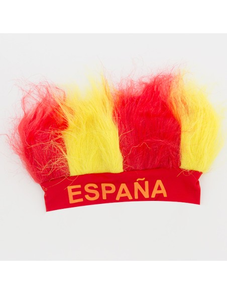 Bonnet Perruque Drapeau Espagne