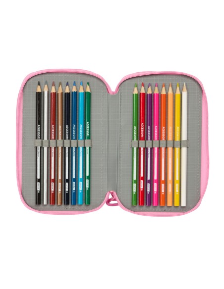 Fourre-tout BlackFit8 Smile Bleu Rose 12,5 x 19,5 x 5,5 cm 37 Pièces
