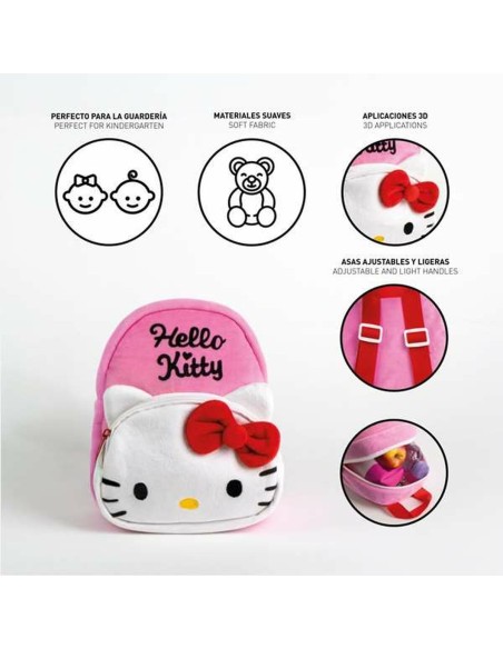 Sac à dos enfant Hello Kitty Rose 18 x 22 x 4 cm