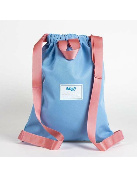 Sac à dos serré par des ficelles Bluey Bleu 27 x 33 cm
