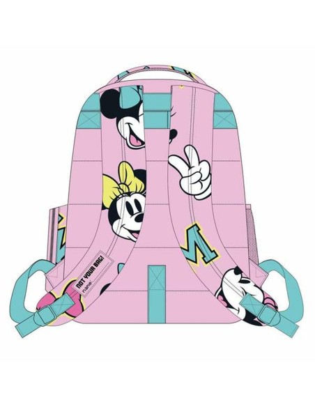 Cartable Minnie Mouse Fuchsia 32 x 15 x 42 cm