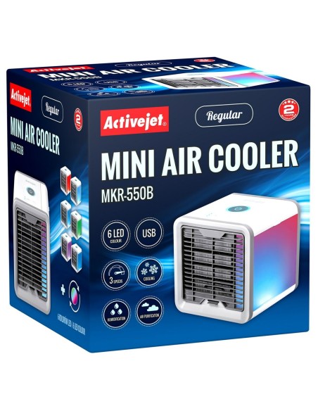 Climatiseur Évaporation Portable Activejet MKR-550B Blanc Gris 6 couleurs 5 W 550 ml