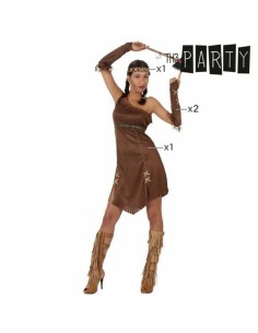 Déguisement pour Adultes Th3 Party Marron Amérindien (3 Pièces) 2