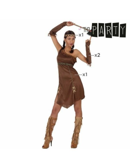 Déguisement pour Adultes Th3 Party Marron Amérindien (3 Pièces)