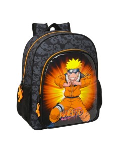 Cartable Naruto Noir Orange 32 X 38 X 12 cm