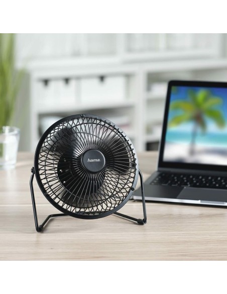 Ventilateur de Bureau Hama 00012160 Blanc Noir