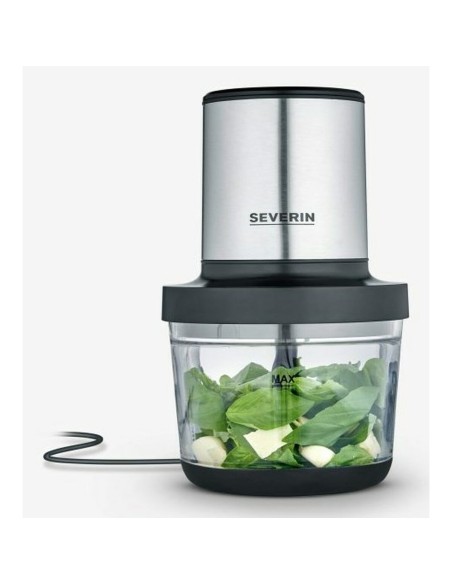 Hachoir Severin KM 3867 Noir Argenté Plastique 400 W 1 L
