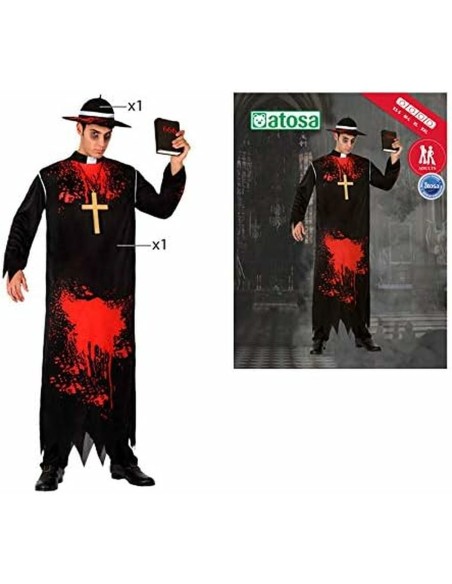 Déguisement pour Adultes Th3 Party Noir Multicouleur Assassin (3 Pièces)