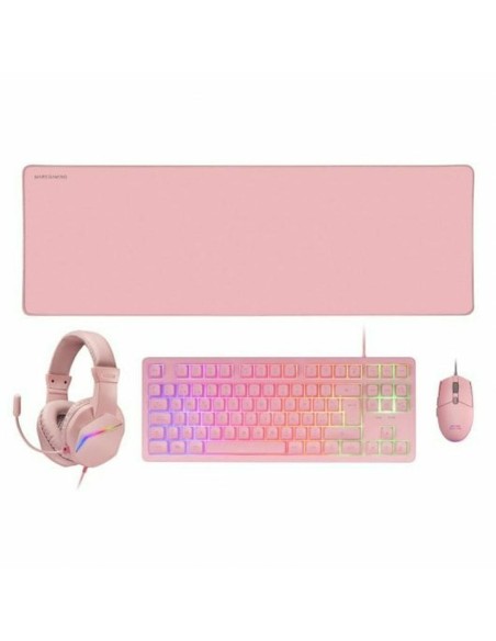 Pack Gaming Mars Gaming MCPRGB3PES Espagnol Qwerty
