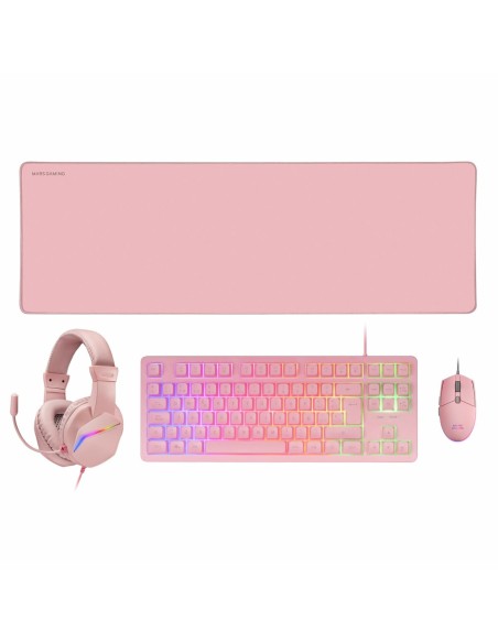 Pack Gaming Mars Gaming MCPRGB3PES Espagnol Qwerty