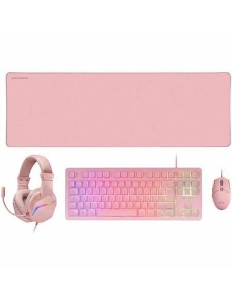 Pack Gaming Mars Gaming MCPRGB3PES Espagnol Qwerty