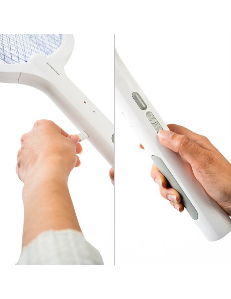 Raquette Anti-insectes Rechargeable 2 en 1 avec Lumière UV Elecfly InnovaGoods