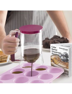 Carafe Distributrice de Pâte à Pâtisserie avec Livre de Recettes InnovaGoods