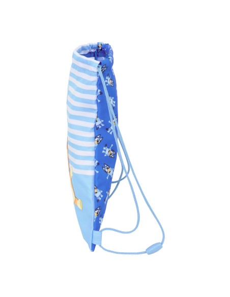 Sac à dos serré par des ficelles Bluey Let's play Bleu 26 x 34 x 1 cm