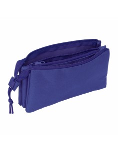 Trousse Fourre-Tout Triple Atlético Madrid Bleu foncé 22 x 12 x 3 cm 2