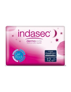 Compresses pour Incontinence Dermoseda Good Night maxi Indasec 1233-39871 (12 uds) (Parapharmacie)