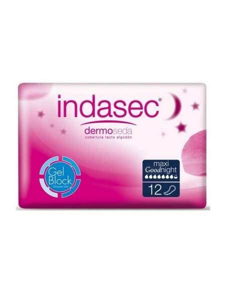 Compresses pour Incontinence Dermoseda Good Night maxi Indasec 1233-39871 (12 uds) (Parapharmacie)