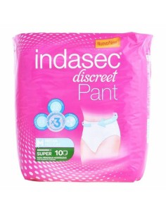 Couches pour Incontinence Pant Super Talla Mediana Indasec Pant Super (10 uds)