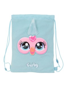 Sac à dos serré par des ficelles Furby Bleu ciel 26 x 34 x 1 cm