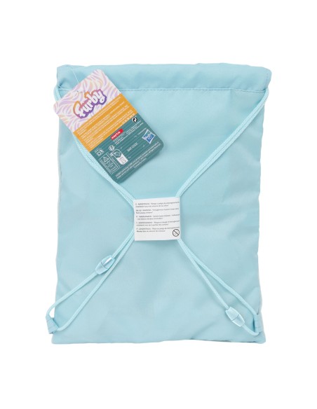 Sac à dos serré par des ficelles Furby Bleu ciel 26 x 34 x 1 cm