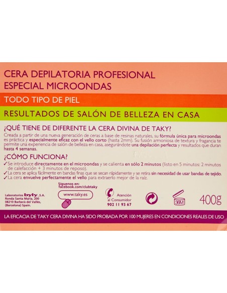 Cire Épilatoires Corporelle Sensaciones Taky (400 g)