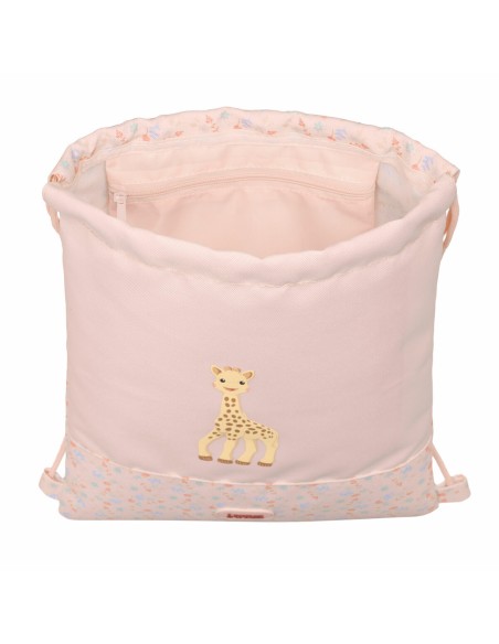Sac à dos serré par des ficelles Sophie la Girafe 26 x 34 x 1 cm
